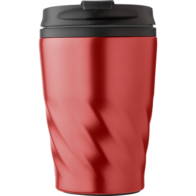 Picture of STAINLESS STEEL METAL MUG (325ML) in Red