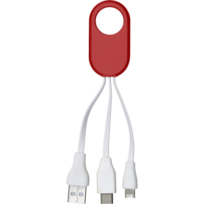 Picture of CHARGER CABLE SET in Red.