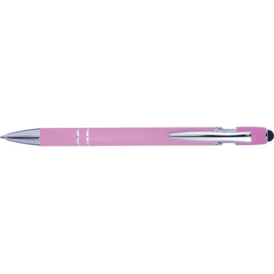 Picture of BALL PEN with Rubber Finish in Pink.