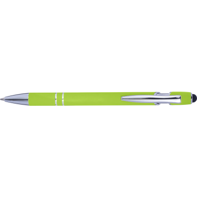 Picture of BALL PEN with Rubber Finish in Lime.