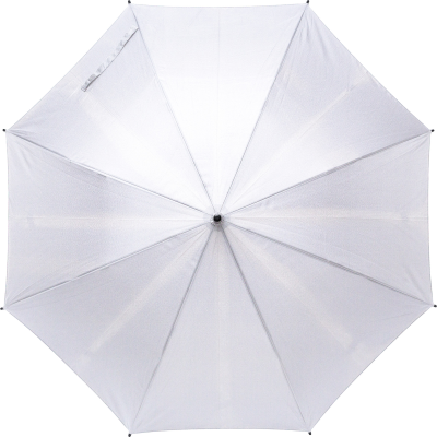 Picture of RPET PONGEE (190T) UMBRELLA in White.