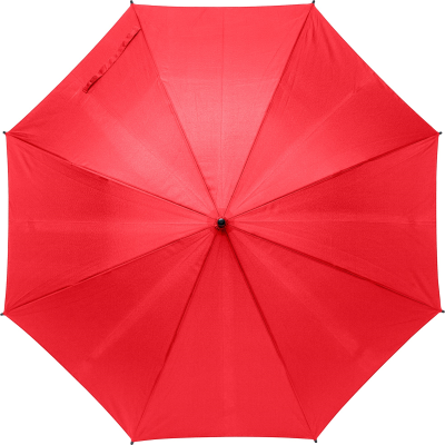 Picture of RPET PONGEE (190T) UMBRELLA in Red.