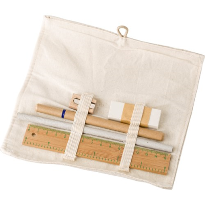 Picture of COTTON DRAWING SET in Khaki.