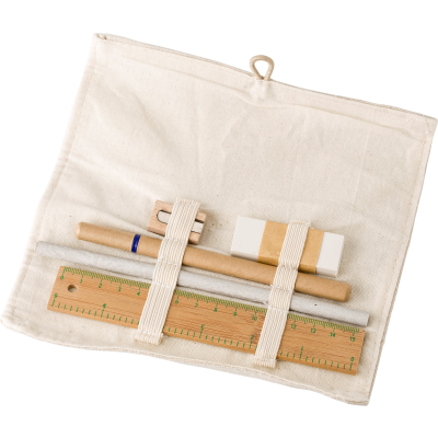 Picture of COTTON DRAWING SET in Khaki.