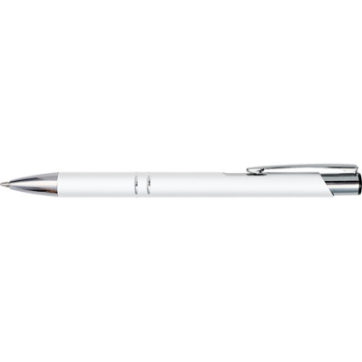 Picture of METAL BALL PEN in White.