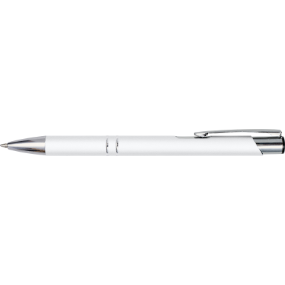 Picture of METAL BALL PEN in White.