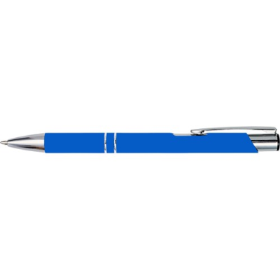 Picture of METAL BALL PEN in Cobalt Blue.