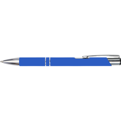 Picture of METAL BALL PEN in Cobalt Blue.