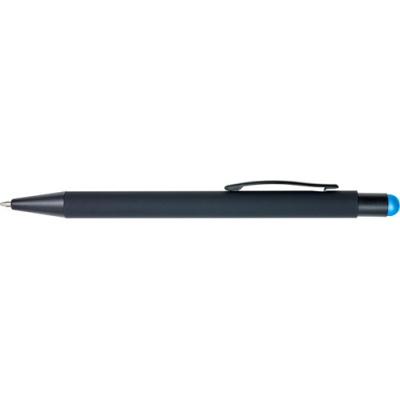 Picture of RUBBER BALL PEN in Light Blue.
