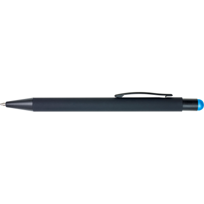 Picture of RUBBER BALL PEN in Light Blue