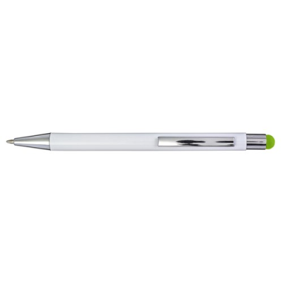Picture of ALUMINIUM METAL AND PLASTIC BALL PEN in Lime