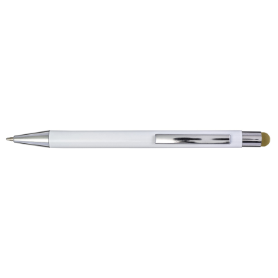 Picture of ALUMINIUM METAL AND PLASTIC BALL PEN in Gold.