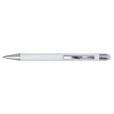 Picture of ALUMINIUM METAL AND PLASTIC BALL PEN in Silver