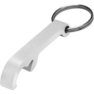 Picture of THE CITY - BOTTLE OPENER KEYRING in Silver.