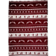 Picture of FLANNEL FLEECE SNOWMEN BLANKET in Burgundy