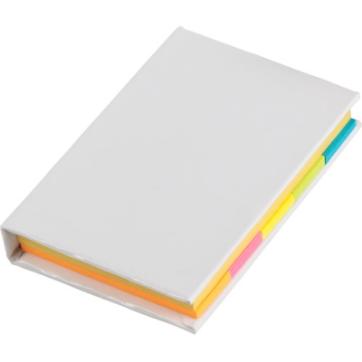 Picture of NOTE BOOK with Sticky Notes in White
