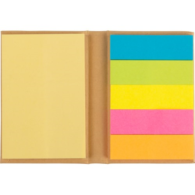Picture of NOTE BOOK with Sticky Notes in Brown
