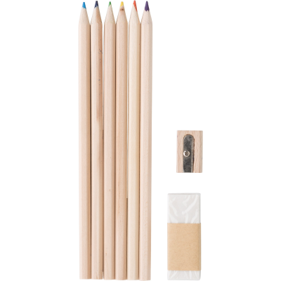 Picture of LINEN DRAWING SET in Khaki.