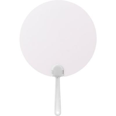 Picture of PAPER HAND FAN in White.