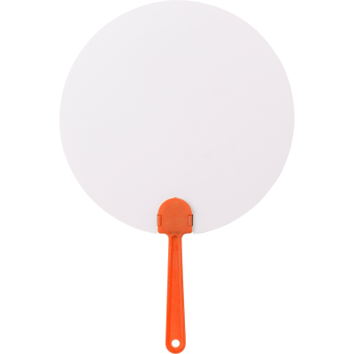 Picture of PAPER HAND FAN in Orange.