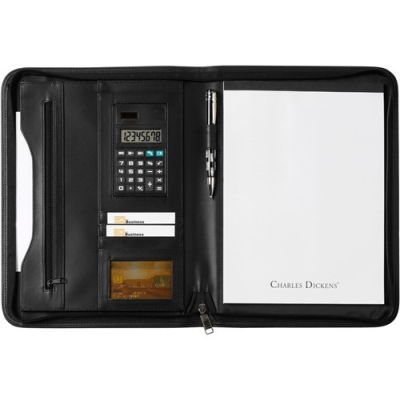 Picture of A4 CHARLES DICKENS® CONFERENCE FOLDER in Black