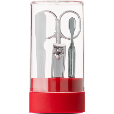 Picture of CASE with Manicure Set in Red