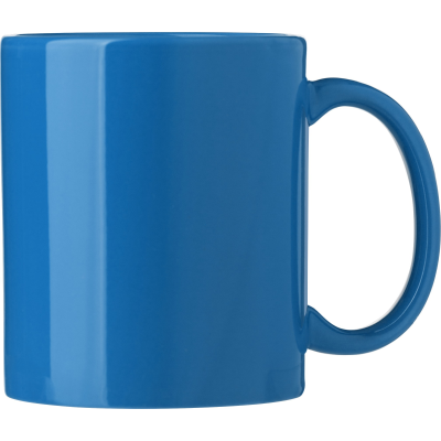 Picture of 300ML CERAMIC POTTERY COLOUR MUG in Blue.