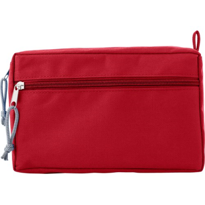 Picture of RPET TOILETRY BAG in Red