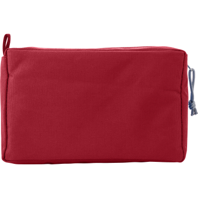 Picture of RPET TOILETRY BAG in Red.