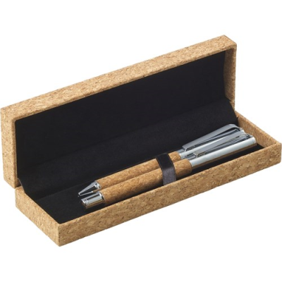 Picture of CORK WRITING SET in Brown