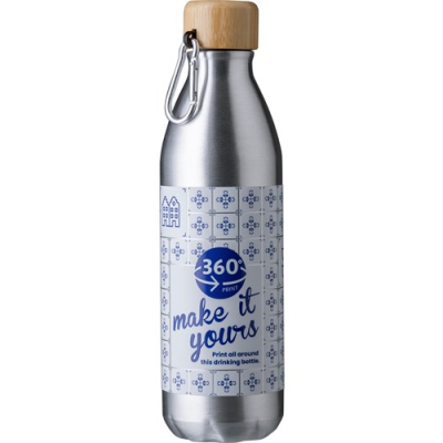 Picture of ALUMINIUM METAL BOTTLE (500ML) SINGLE WALLED in Silver