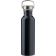 Picture of STAINLESS STEEL METAL SINGLE WALLED DRINK BOTTLE (700ML) in Black