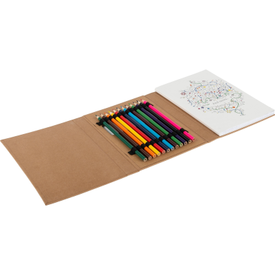 Picture of COLOURING FOLDER FOR ADULTS in Brown