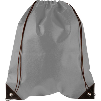 Picture of DRAWSTRING BACKPACK RUCKSACK in Grey