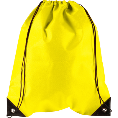 Picture of DRAWSTRING BACKPACK RUCKSACK in Yellow