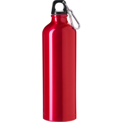 Picture of ALUMINIUM METAL BOTTLE (750 ML) SINGLE WALLED in Red