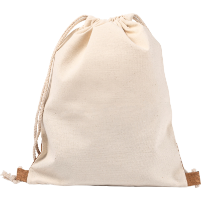 Picture of COTTON BACKPACK RUCKSACK in Khaki