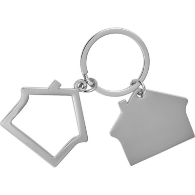 Picture of HOUSE KEYRING CHAIN in Silver