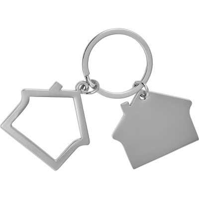 Picture of HOUSE KEYRING CHAIN in Silver