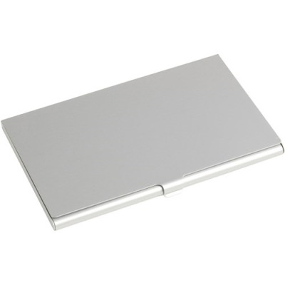 Picture of ALUMINIUM METAL CARD HOLDER in Silver.