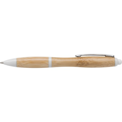 Picture of BAMBOO BALL PEN in White