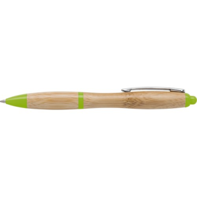 Picture of BAMBOO BALL PEN in Lime.