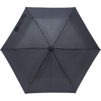 Picture of FOLDING PONGEE UMBRELLA in Black.