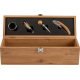Picture of BAMBOO WINE GIFTSET (4PC) in Brown
