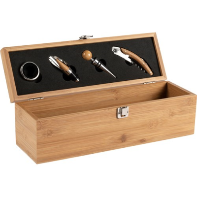 Picture of BAMBOO WINE GIFTSET in Brown