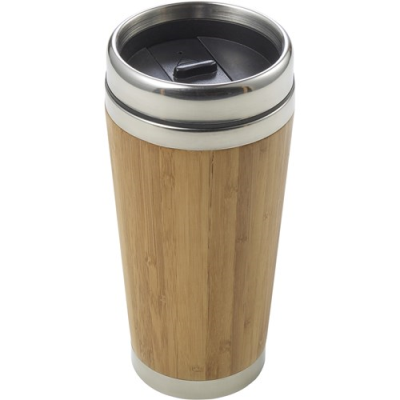 Picture of BAMBOO DOUBLE WALLED TRAVEL MUG (400 ML)