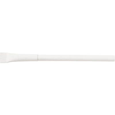 CARDBOARD CARD BALL PEN in White.