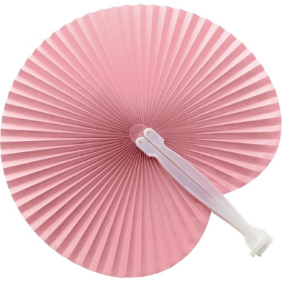 Picture of PAPER HAND HELD FAN in Pink