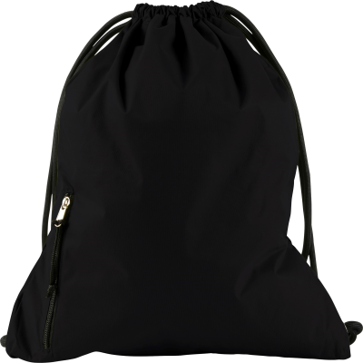 Picture of DRAWSTRING BACKPACK RUCKSACK in Black.