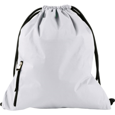 Picture of DRAWSTRING BACKPACK RUCKSACK in White